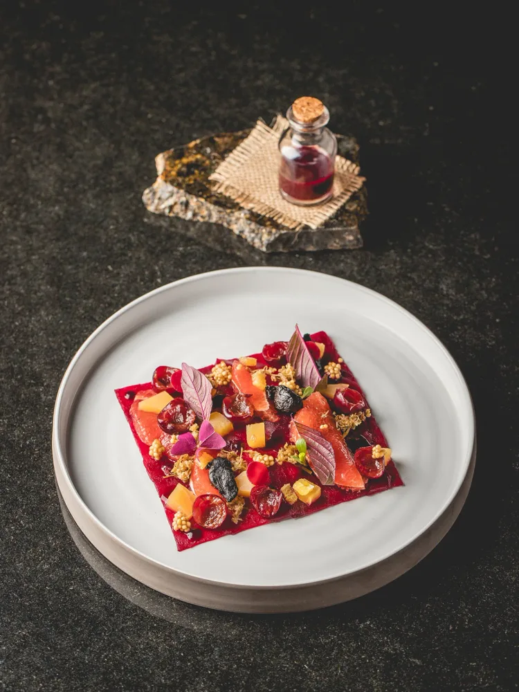 Cékla carpaccio