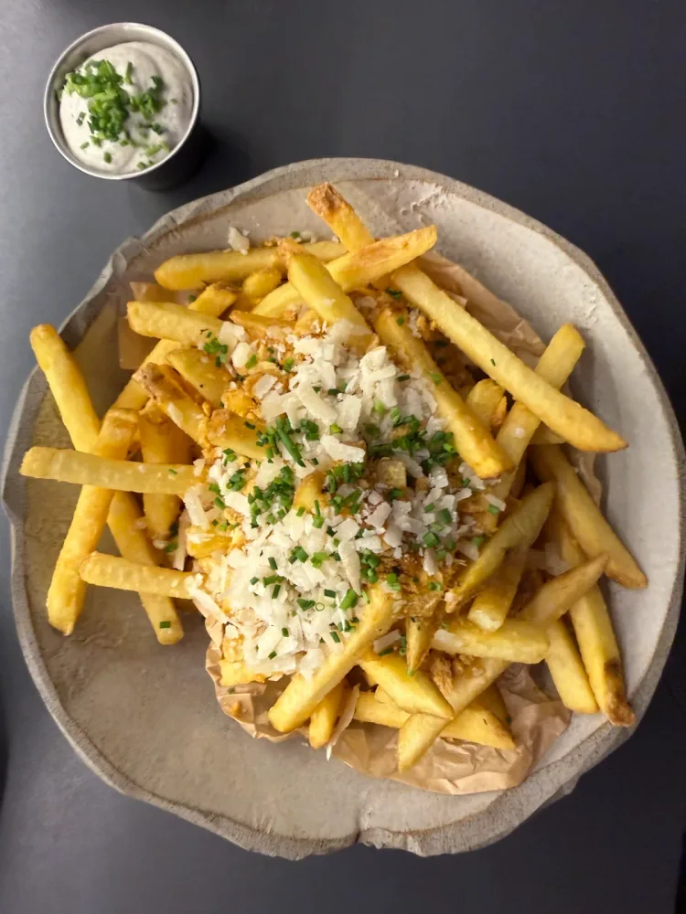 Golden chips bowl
