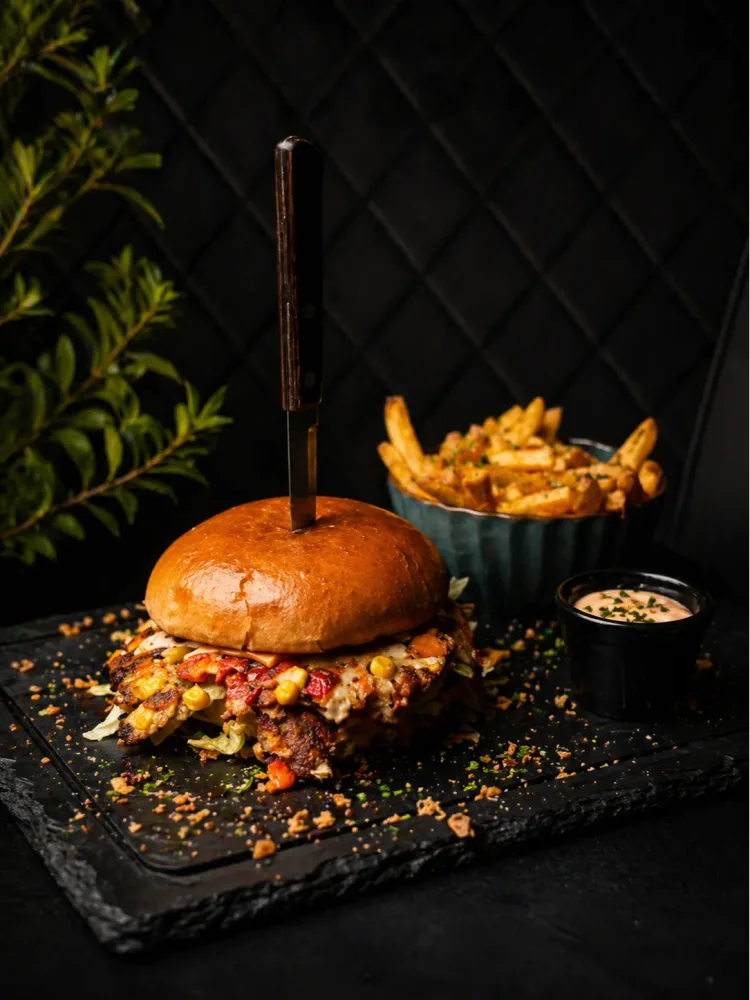 Smashed Veggie Burger