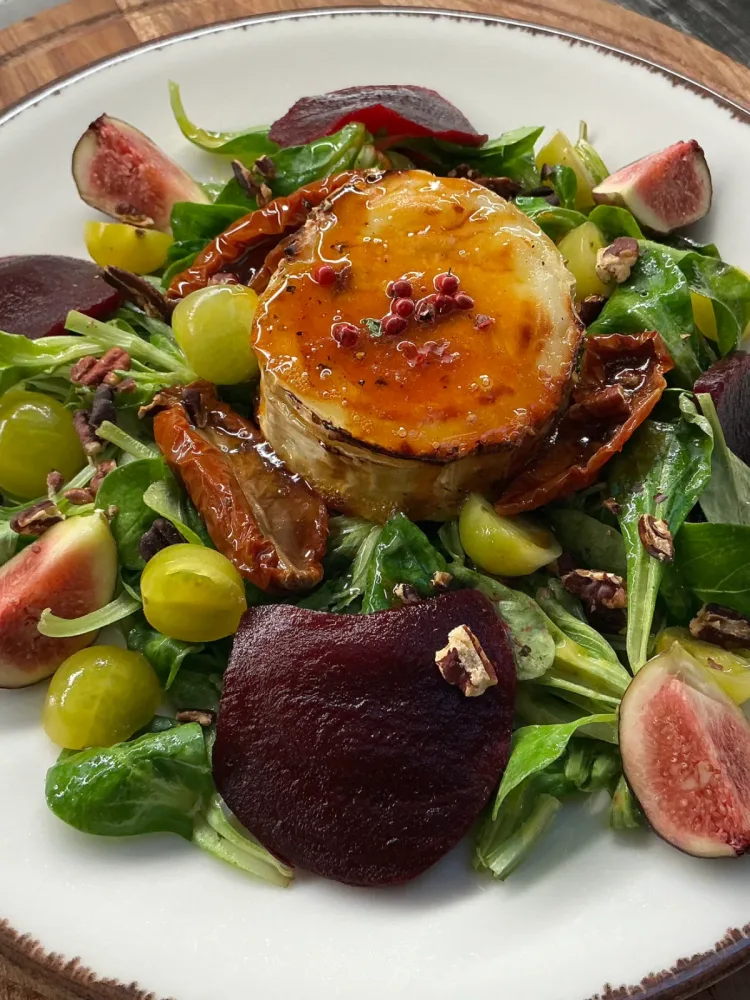 Honig Ziegenkäse Salat