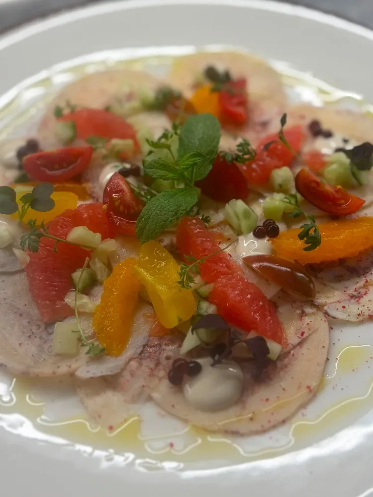 Tintenfisch-Carpaccio