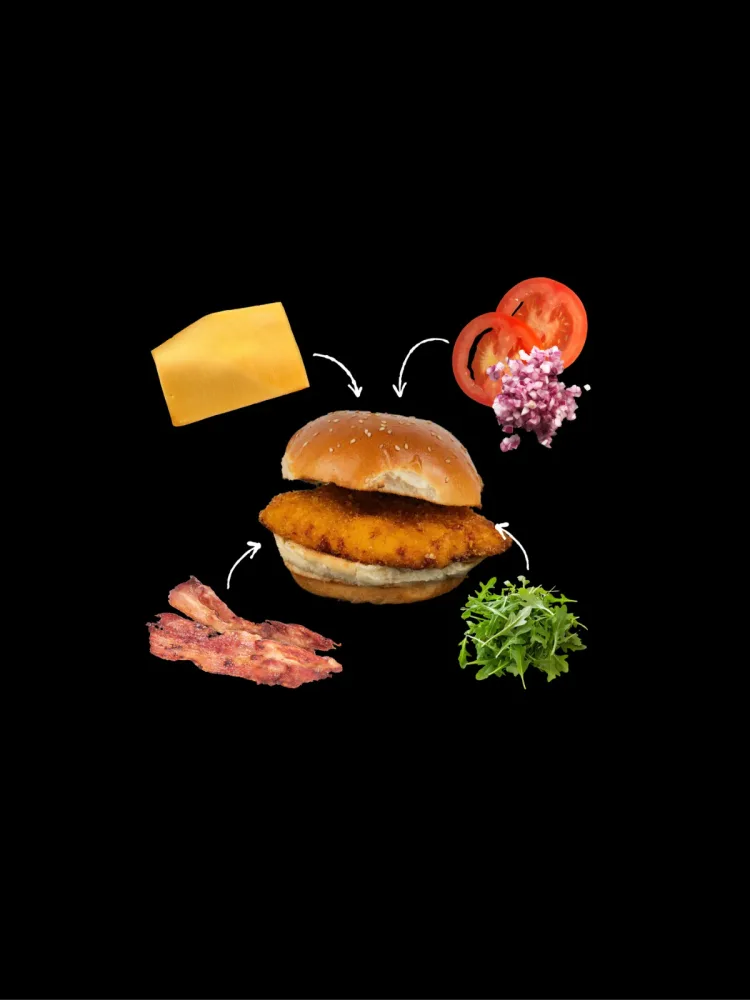 Gestalte deinen Chicken Burger selbst